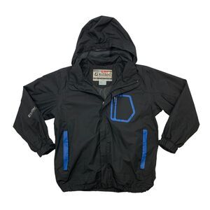 Killtec Level 2 Windbreaker Boys 10 Black Full Zip Hooded Lined Outdoor Jacket
